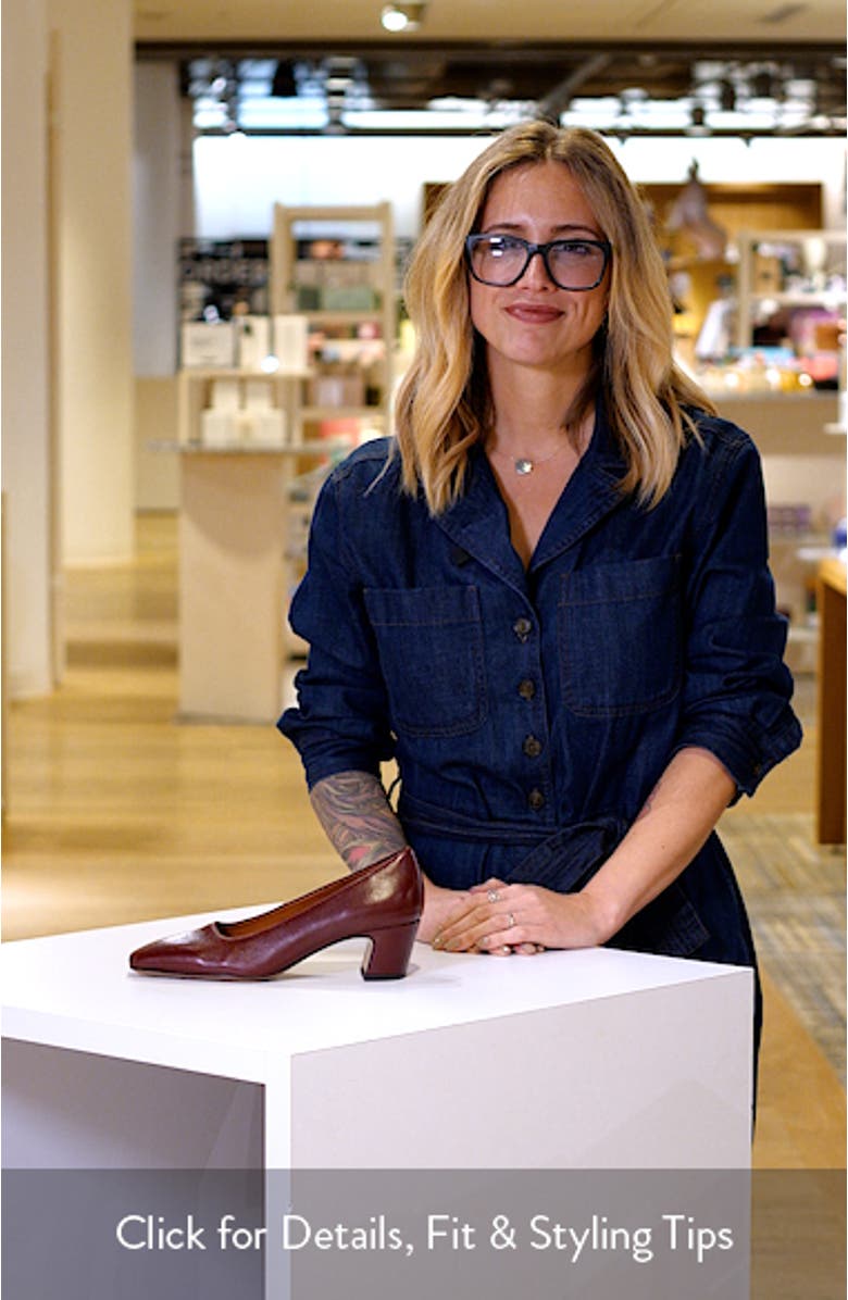 Salino Square Toe Pump, sales video thumbnail