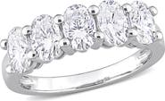 DELMAR Oval Cut Lab Created Moissanite ring