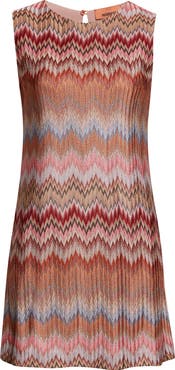 Missoni Chevron Stripe Sleeveless Knit Minidress