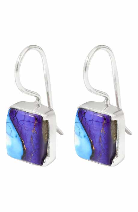 Semiprecious Stone Drop Earrings