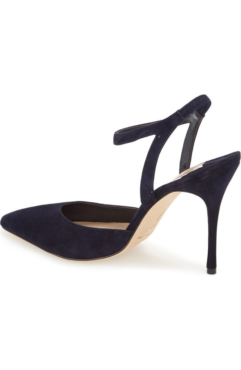 Manolo Blahnik 'Minis' Ankle Strap Pump, Alternate, color,