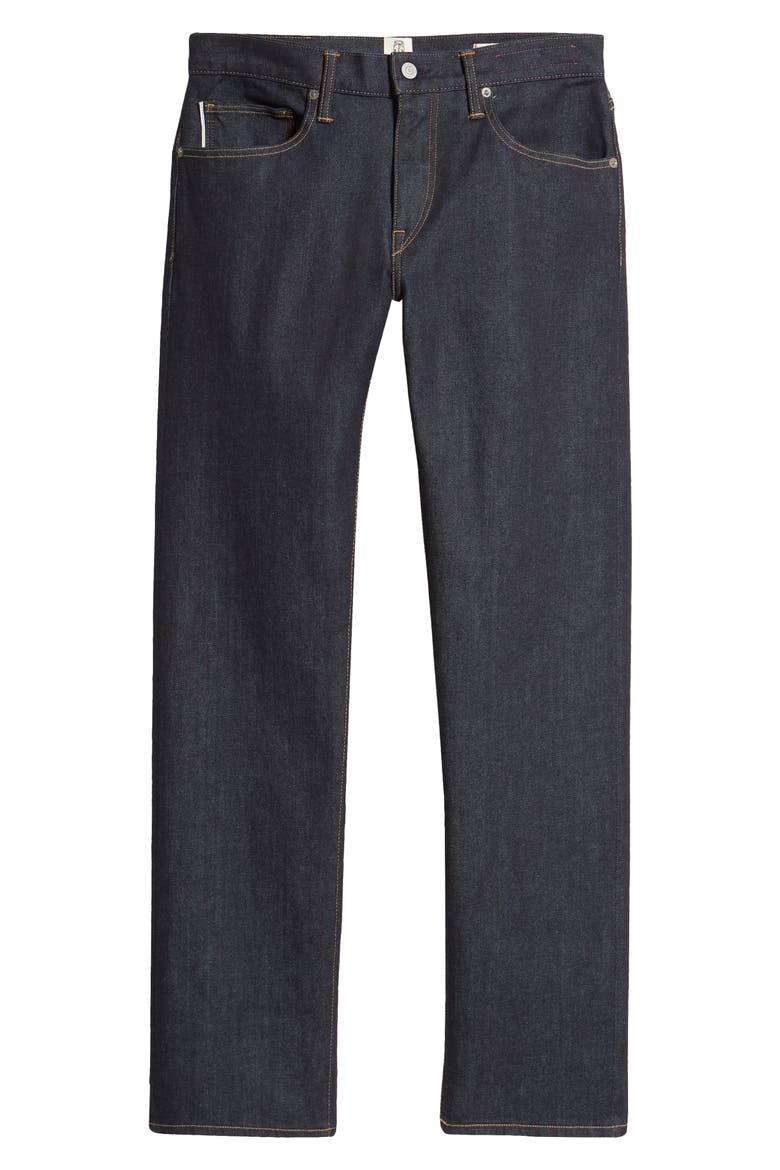 The Hammer Straight Fit 10.5-Ounce Stretch Selvedge Baggy Jeans, Alternate, color, ONE WASH