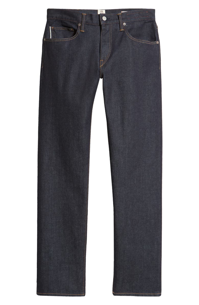 HIROSHI KATO The Hammer Straight Fit 10.5-Ounce Stretch Selvedge Baggy Jeans, Alternate, color, One Wash