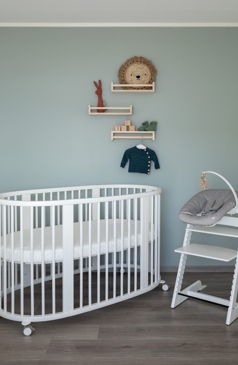 Stokke Sleepi Bed Organic Cotton Fitted Sheet, Alternate, color, White