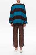 BIMBA Y LOLA Oversize Striped Long T-shirt