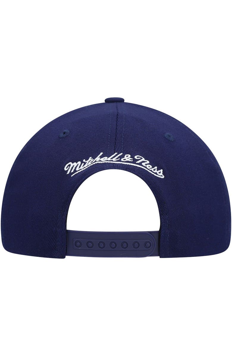 Mitchell & Ness Men's Mitchell & Ness Navy Denver Nuggets Team Ground Stretch Snapback Hat, Alternate, color, 