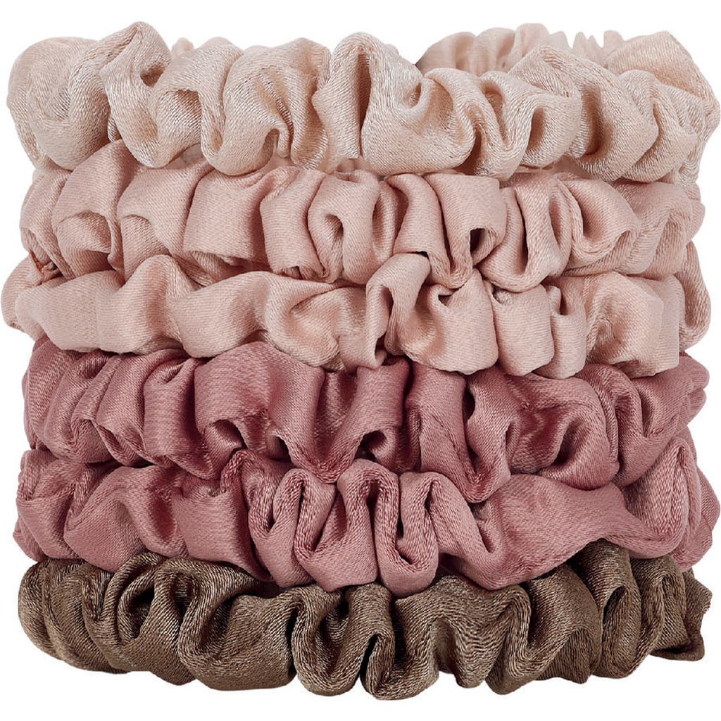 Kitsch Satin Ultra Petite 6-pack Scrunchies