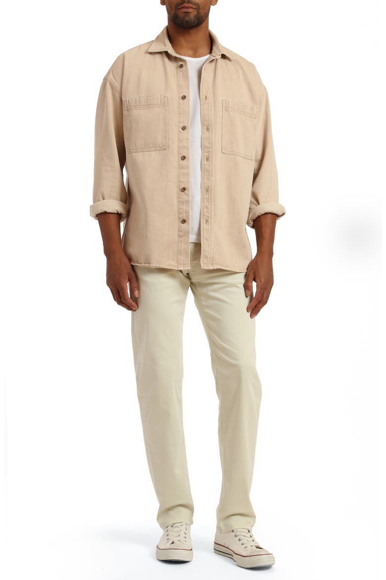 Simon Stretch Twill Flat Front Shorts, Alternate, color, SILVER BIRCH TWILL