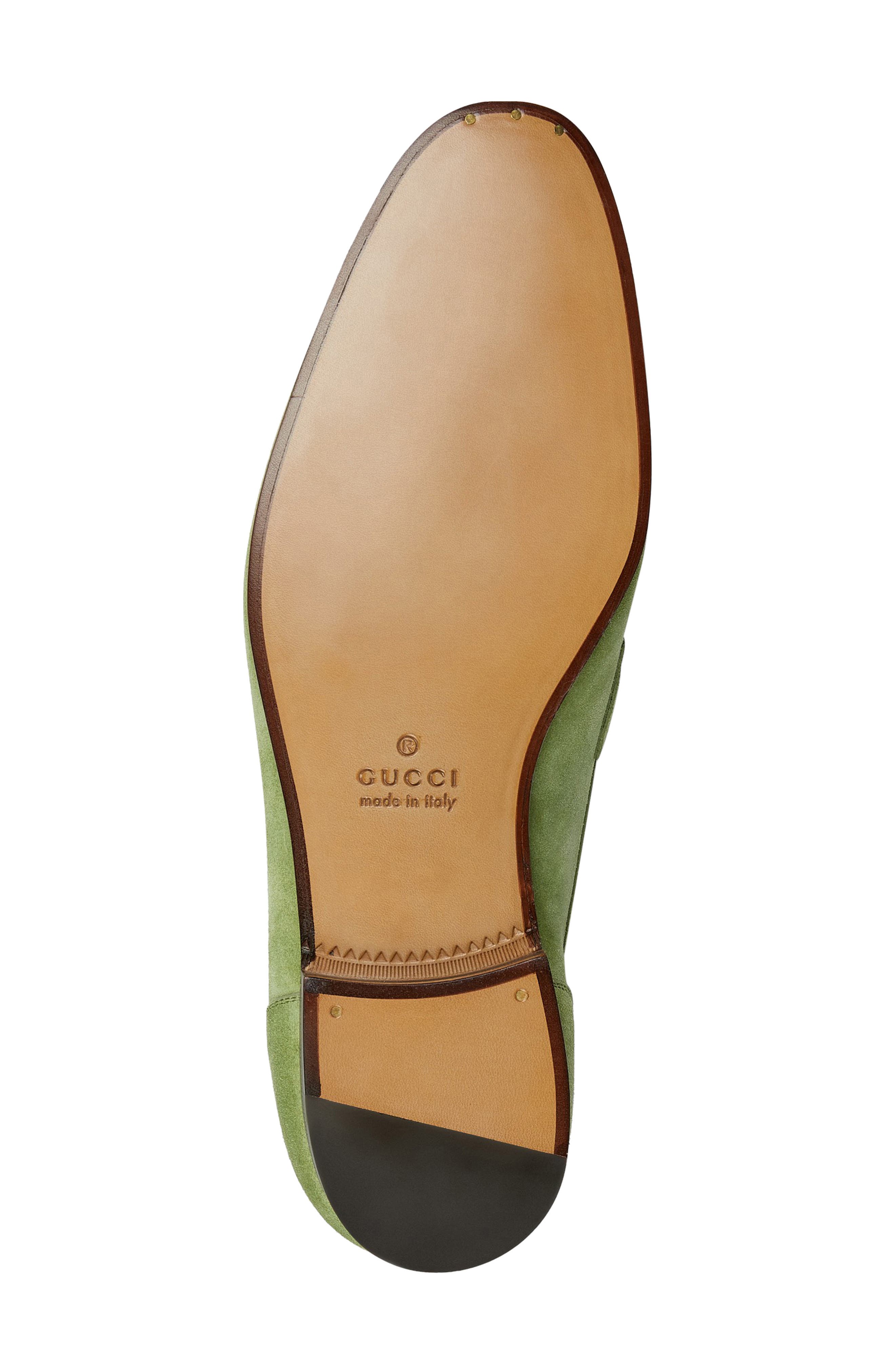 Gucci Jordaan Horsebit Loafer, Alternate, color, Olive
