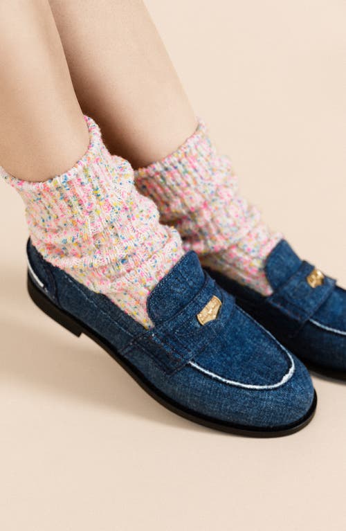 Hansel From Basel Disco Short Crew Socks In Multi White
