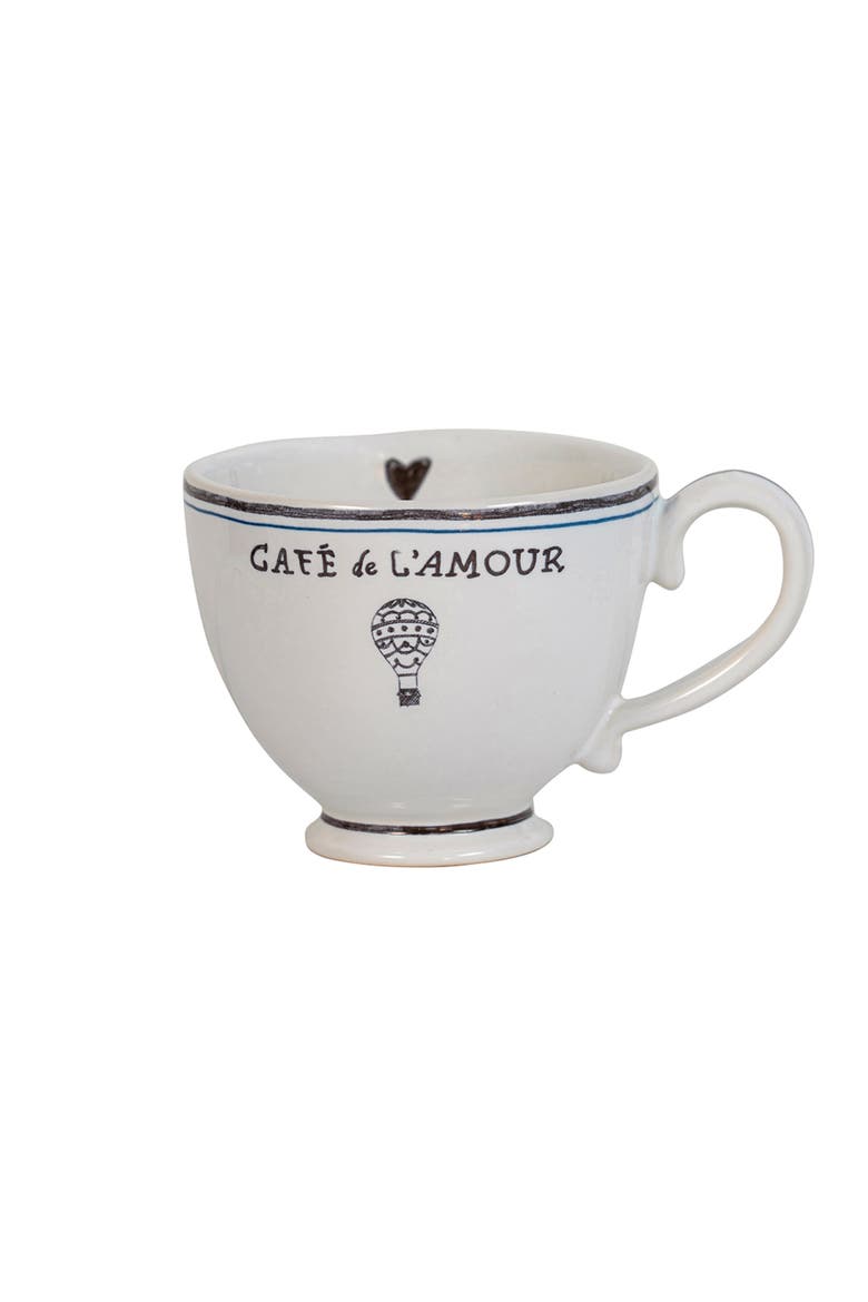 L'Amour Toujours Breakfast Coffee Cup, Alternate, color, WHITEWASH BLACK