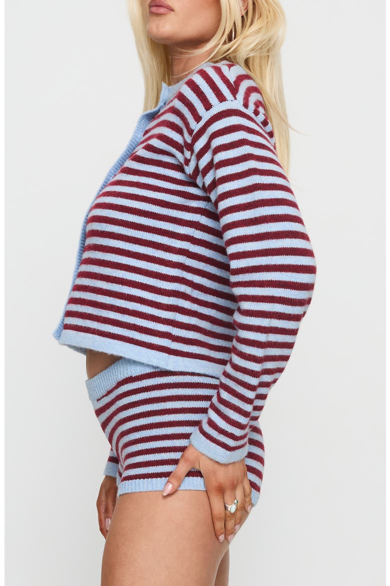 Kollens Striped Knit Cardigan, Alternate, color, BLUE MULTI