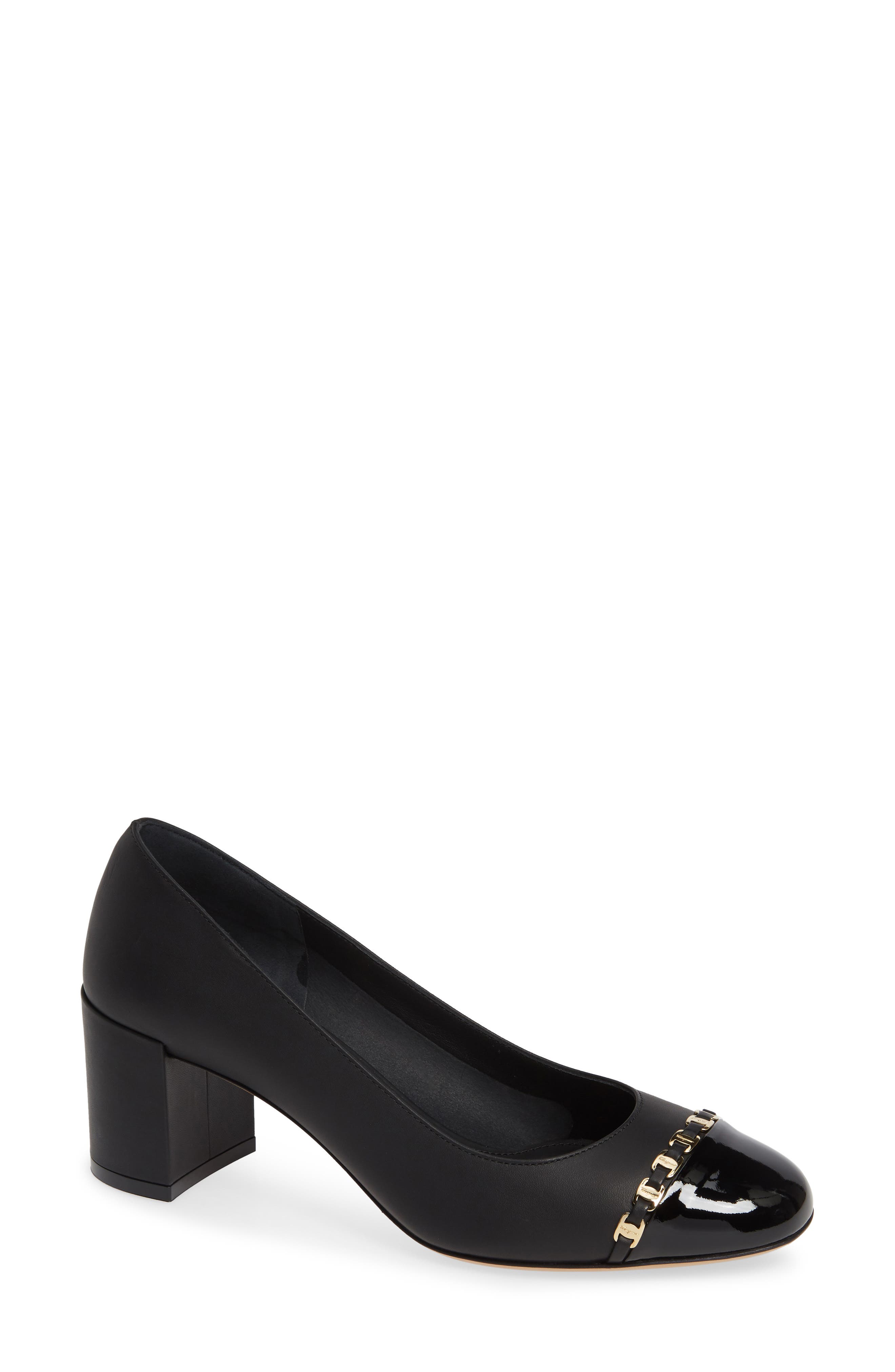 FERRAGAMO Salvatore Ferragamo Avella Chainlink Trim Pump, Main, color, 
