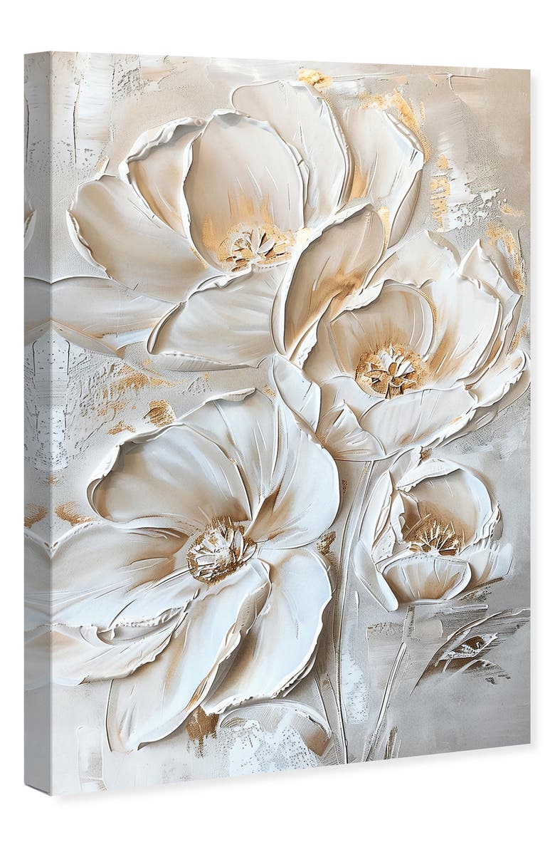 Wynwood Studio Lush Floral Canvas Wall Art, Alternate, color, White