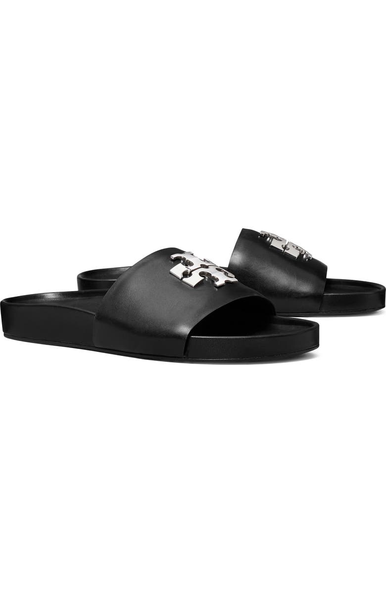Tory Burch Charlie Sport Slide Sandal, Main, color, Perfect Black