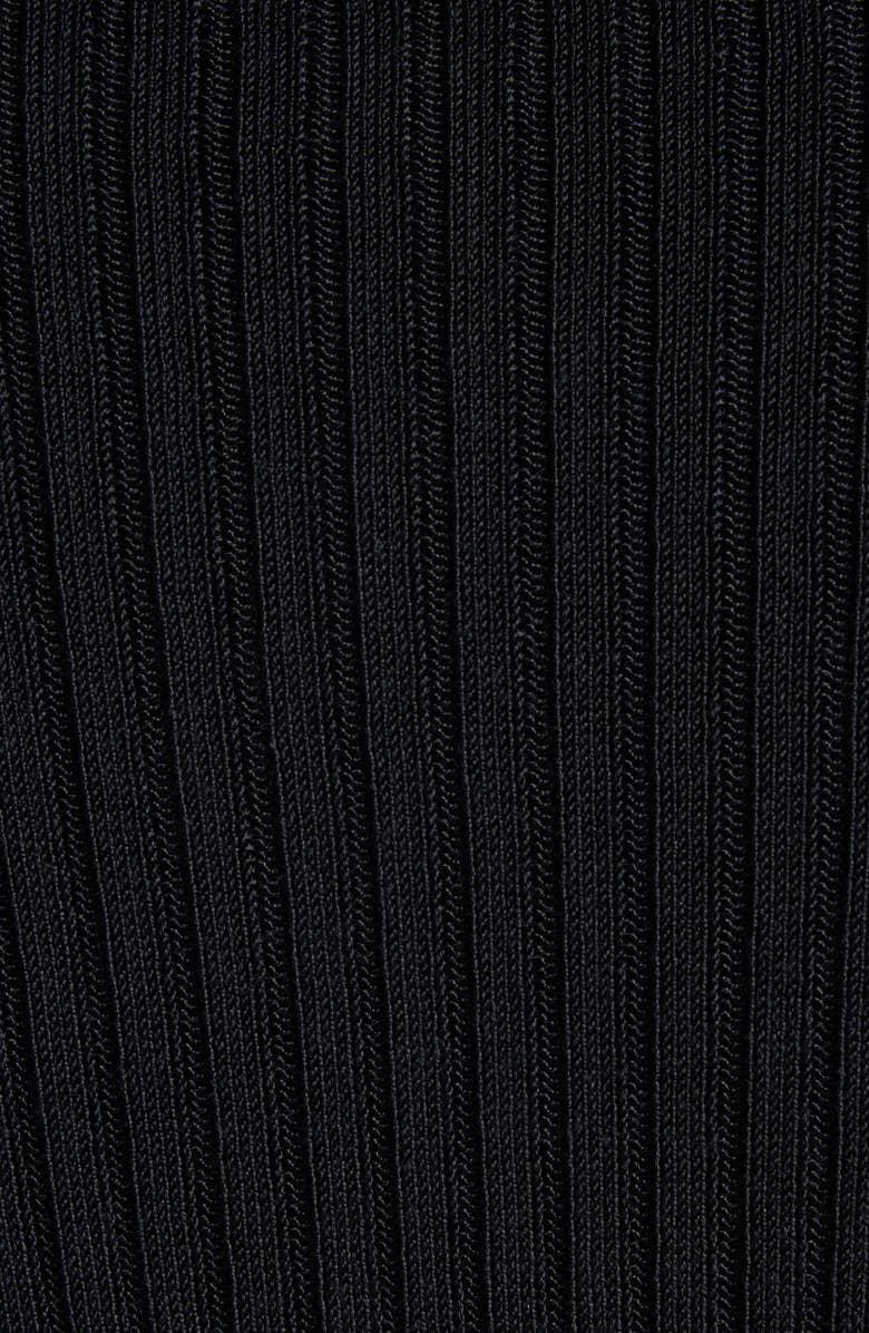 Balenciaga Short Sleeve Rib Top, Alternate, color, 1000 Black