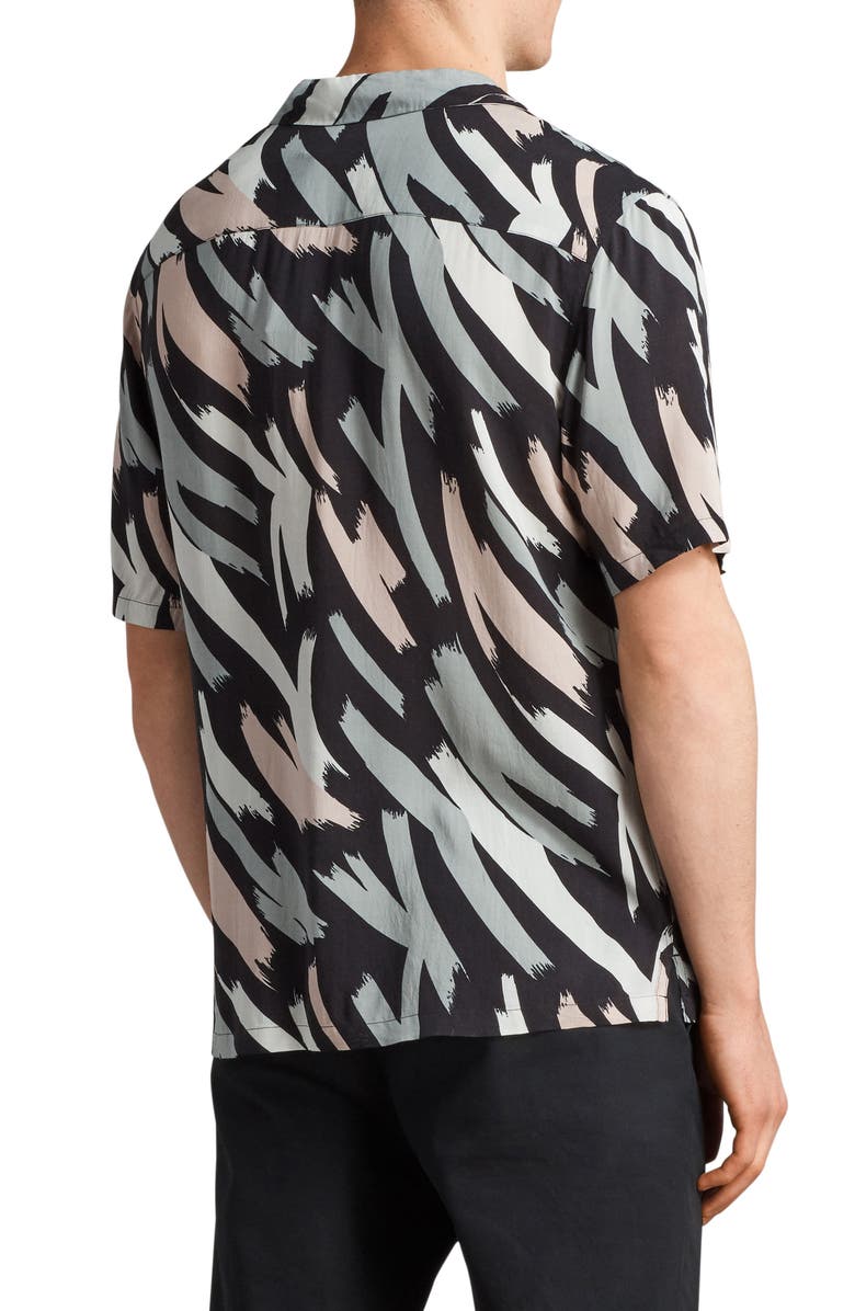 AllSaints Koloa Slim Fit Short Sleeve Sport Shirt, Alternate, color, 