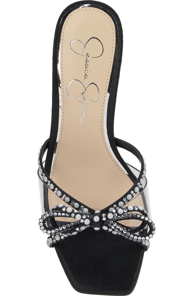 Jessica Simpson Cornilia Slide Sandal, Alternate, color, Black/ Clear