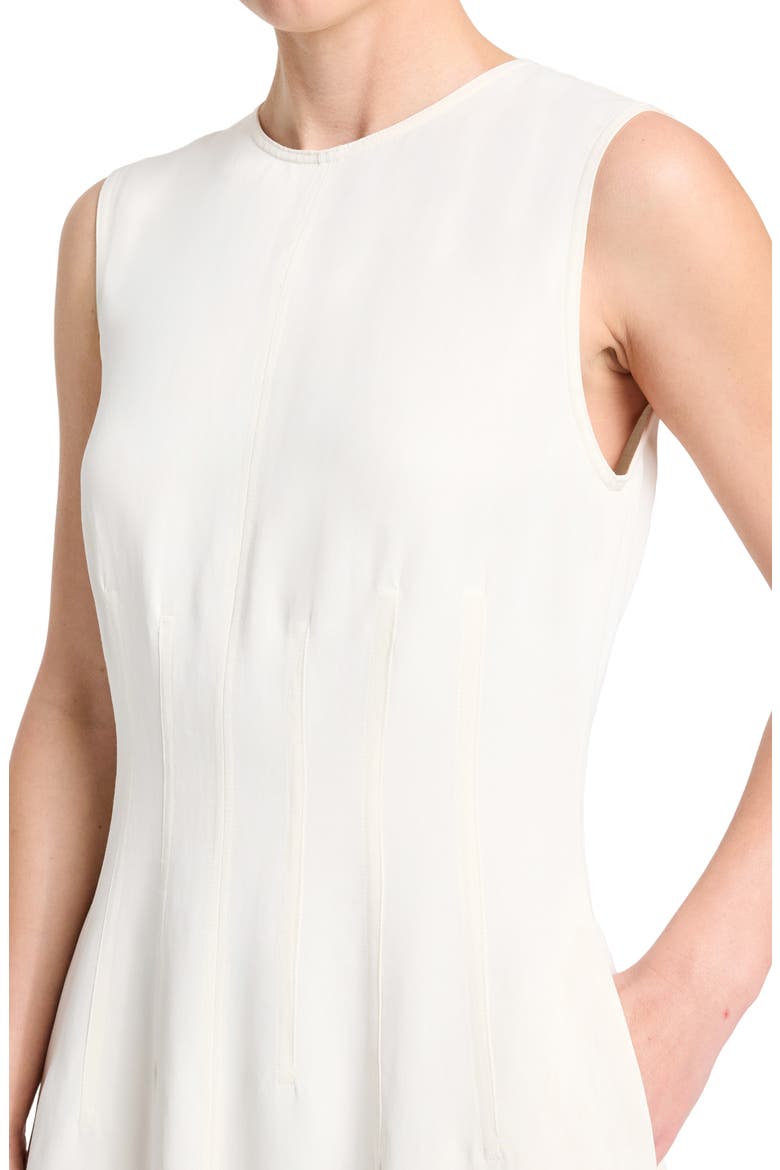 Darted Crewneck Dress, Alternate, color, BONE