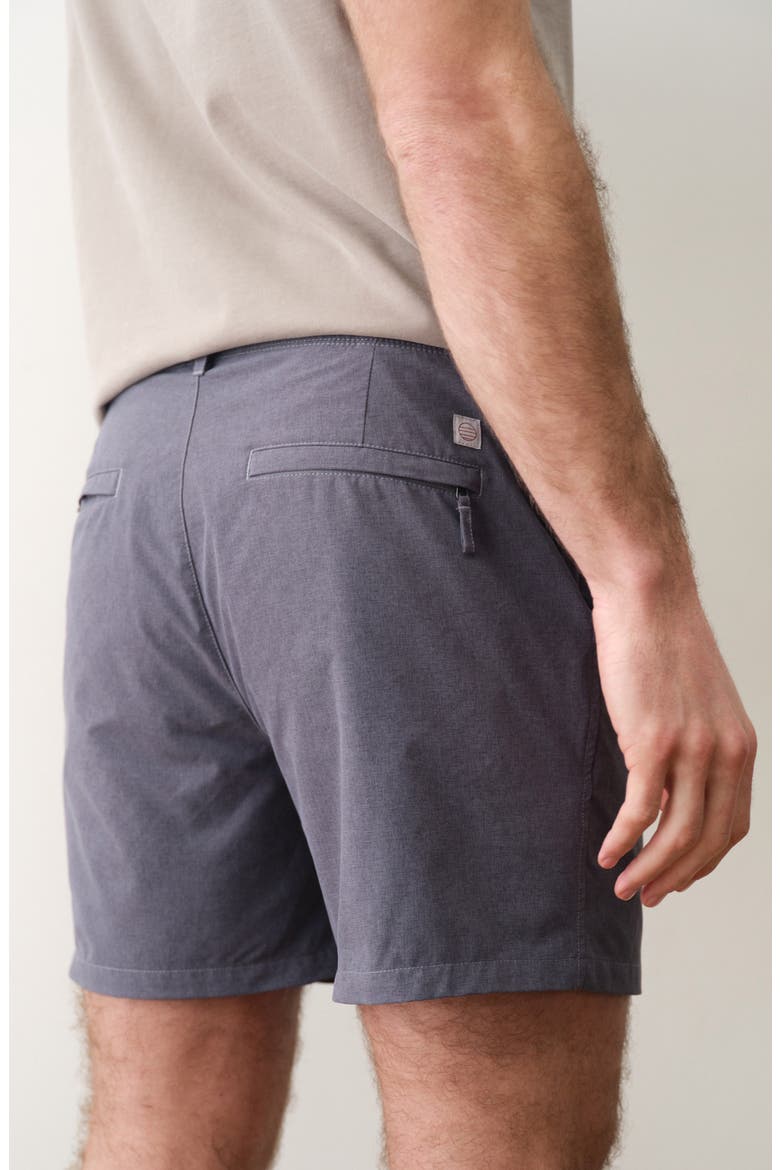 High Five 5-Inch Flat Front Chino Shorts, Alternate, color, ASPHALT