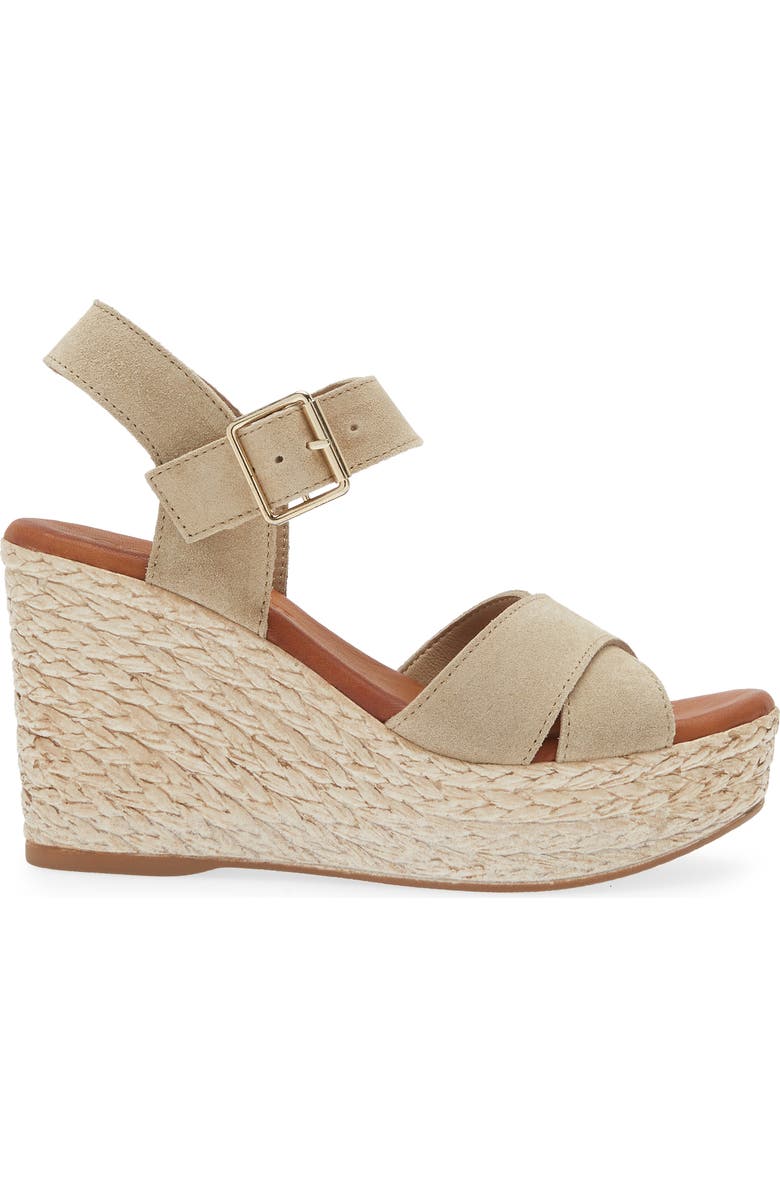 Cordani Brittany Ankle Strap Espadrille Platform Wedge Sandal, Alternate, color,