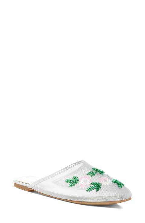 Nahra Embellished Mesh Mule (Women)