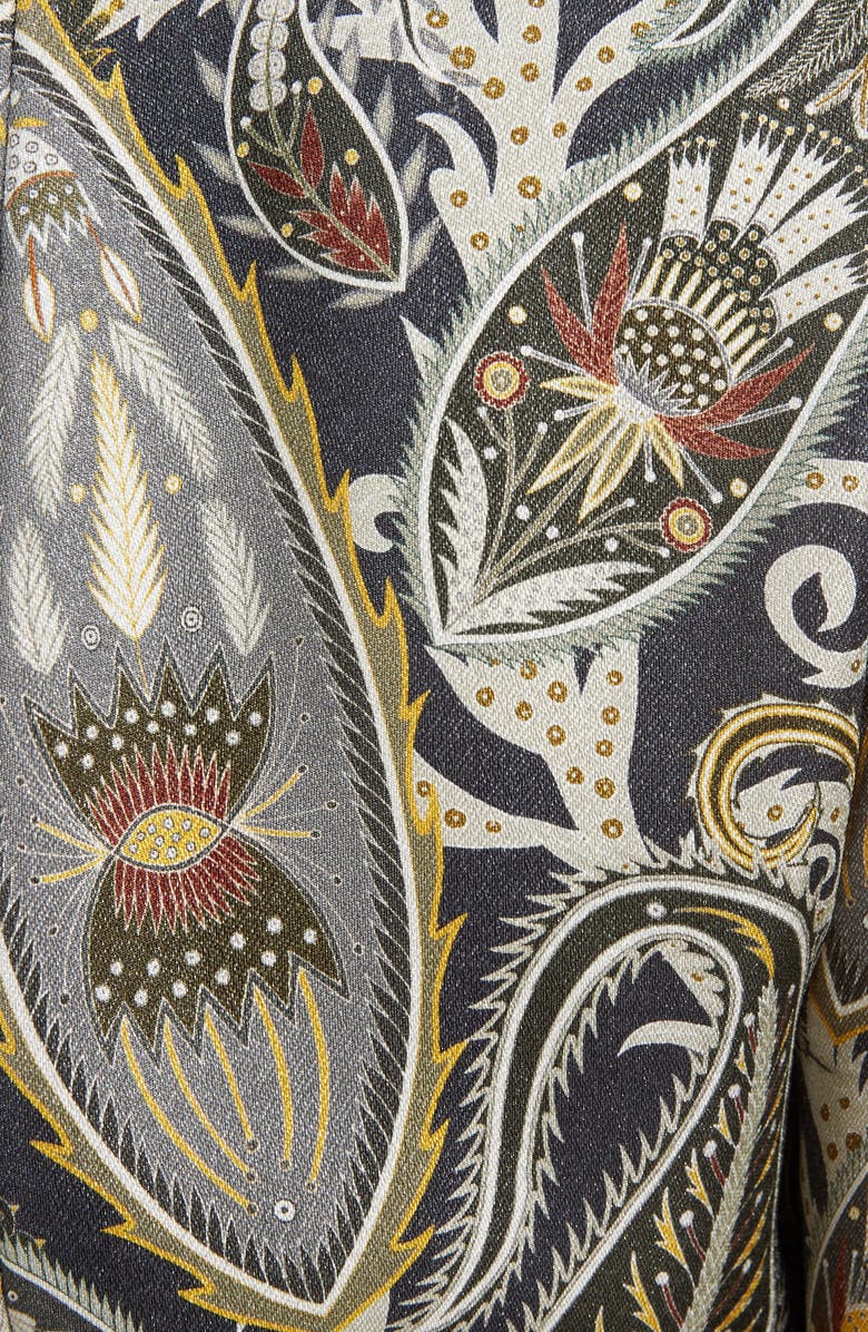 Chloé Paisley Silk Blend Minidress, Alternate, color, 