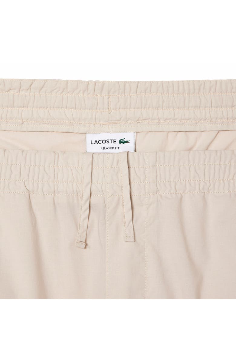 Lacoste Relaxed Twill Drawstring Shorts, Alternate, color, K8e Eco Beige