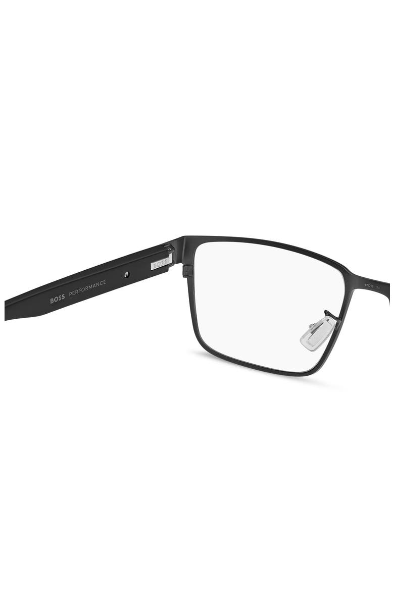 57mm Rectangular Optical Glasses, Alternate, color, MATTE BLACK