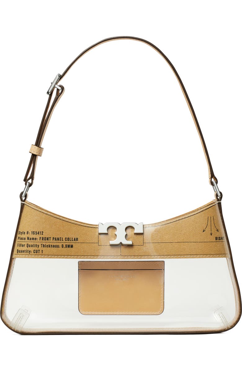 Tory Burch Eleanor Clear TPU Shoulder Bag, Main, color,
