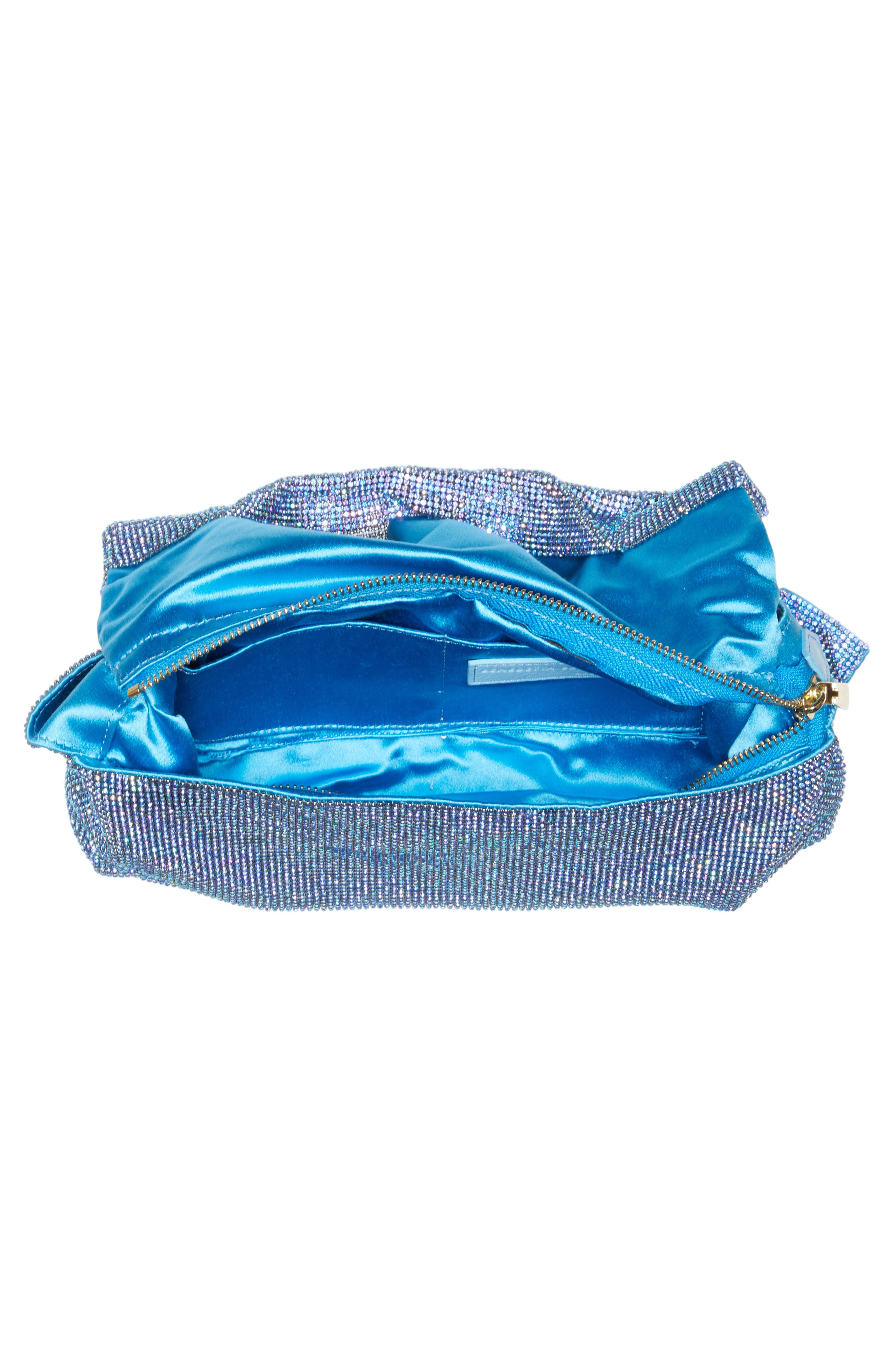 Benedetta Bruzziches Vitty Grande Crystal Mesh Shoulder Bag, Alternate, color, 