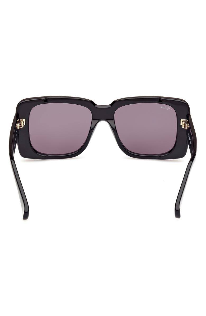 Max Mara 53mm Rectangular Sunglasses, Alternate, color, 