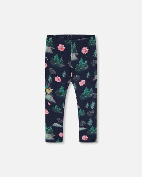 Deux Par Deux Jeggings Plush Lined - Navy Denim main image 0