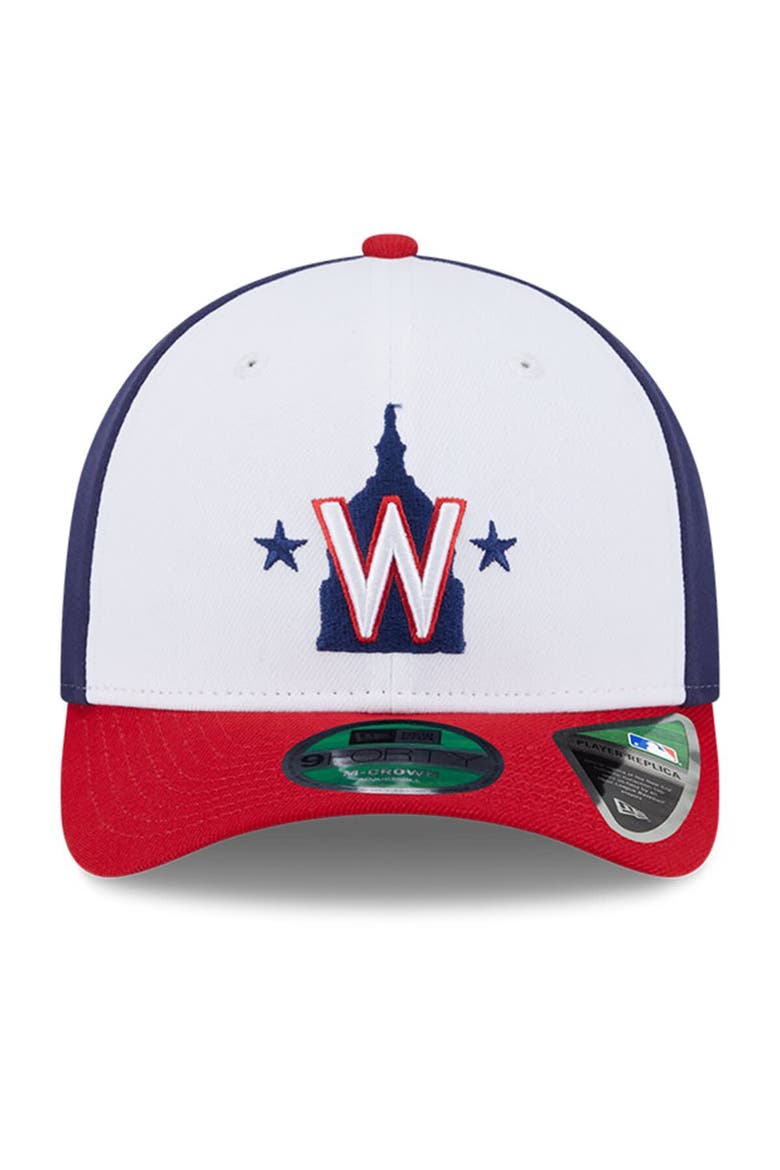 Men's New Era  White Washington Nationals Player Replica 9FORTY Adjustable Hat, Alternate, color, White