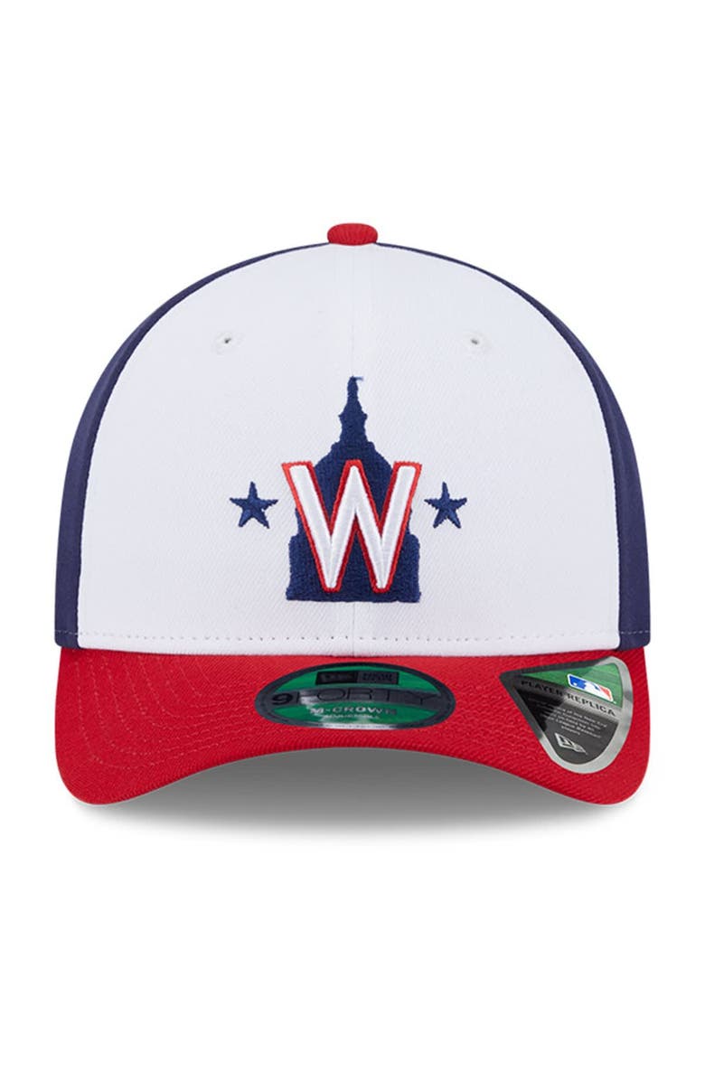 New Era Men's New Era White Washington Nationals Player Replica 9FORTY Adjustable Hat, Alternate, color, White