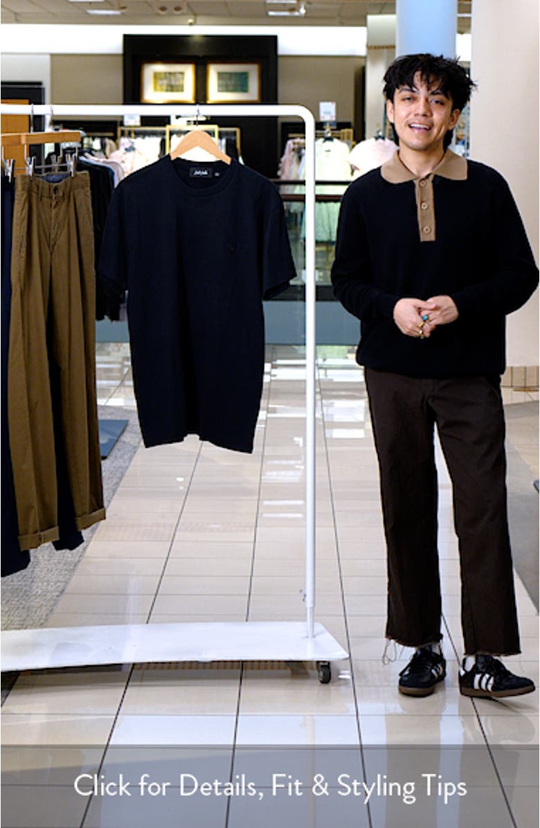 Bad to your Core Embroidered Logo Cotton T-Shirt, sales video thumbnail