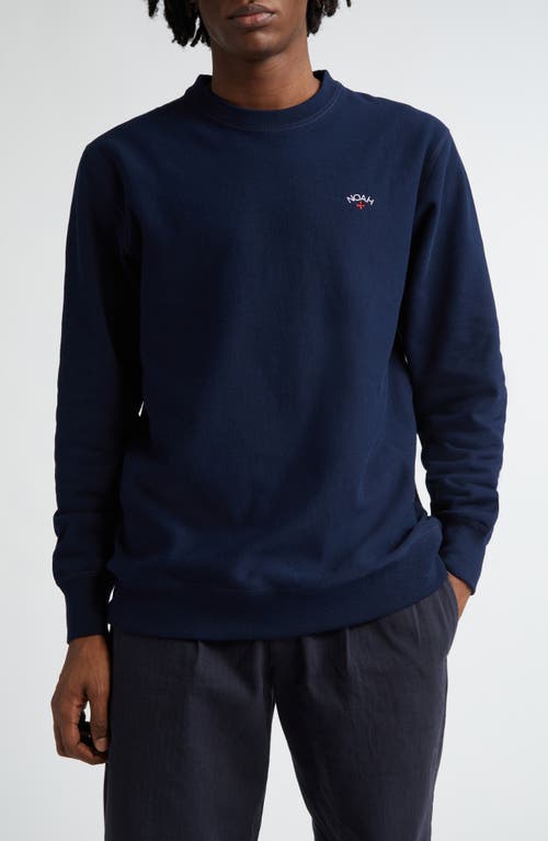 Noah Classic French Terry Crewneck Sweatshirt in Navy  product