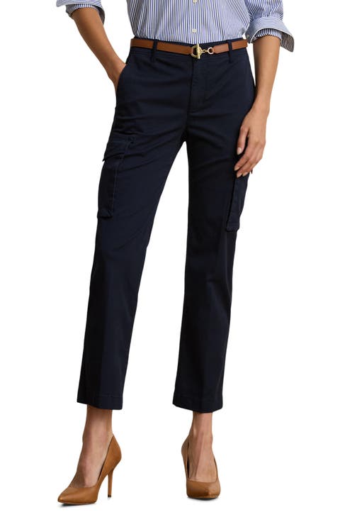Crop Straight Leg Cargo Pants
