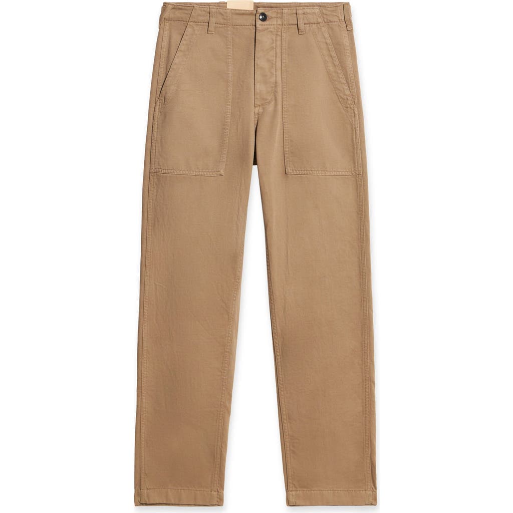 Fortela Newfatigue Cotton Fatigue Trousers In Brown