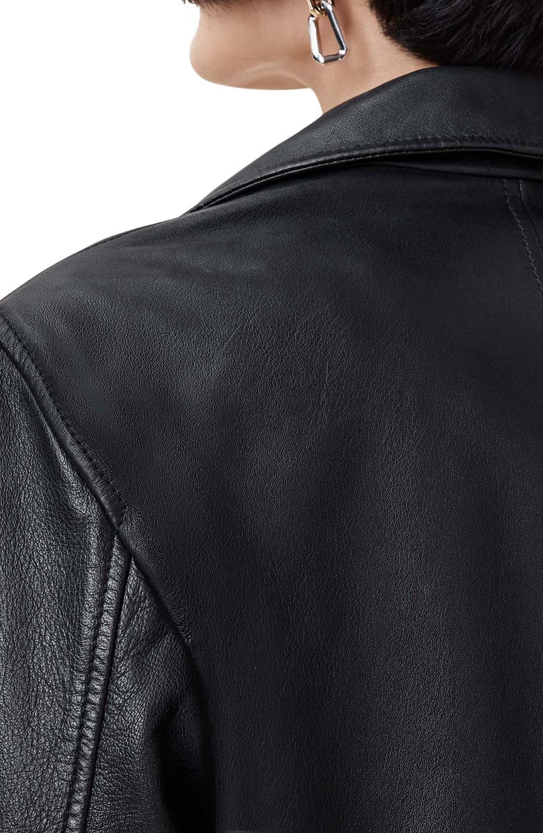 AllSaints Corinna Studded Leather Blazer, Alternate, color,