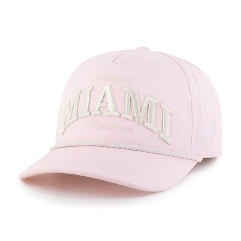 Men's '47  Pink Miami Hurricanes Gelato Hitch Adjustable Hat