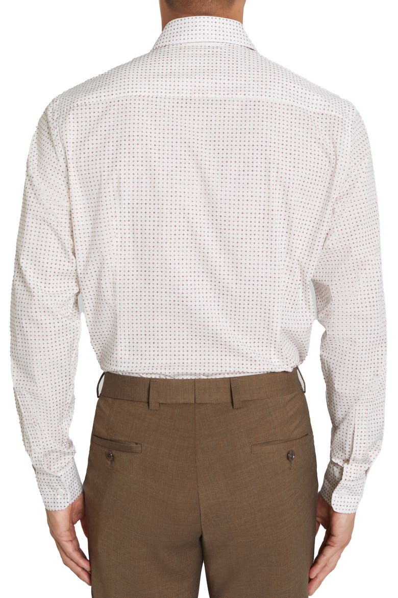 York Contemporary Fit Floral Stretch Cotton Button-Up Shirt, Alternate, color, PINK