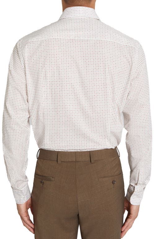 Jack Victor York Contemporary Fit Floral Stretch Cotton Button-up Shirt In Pink