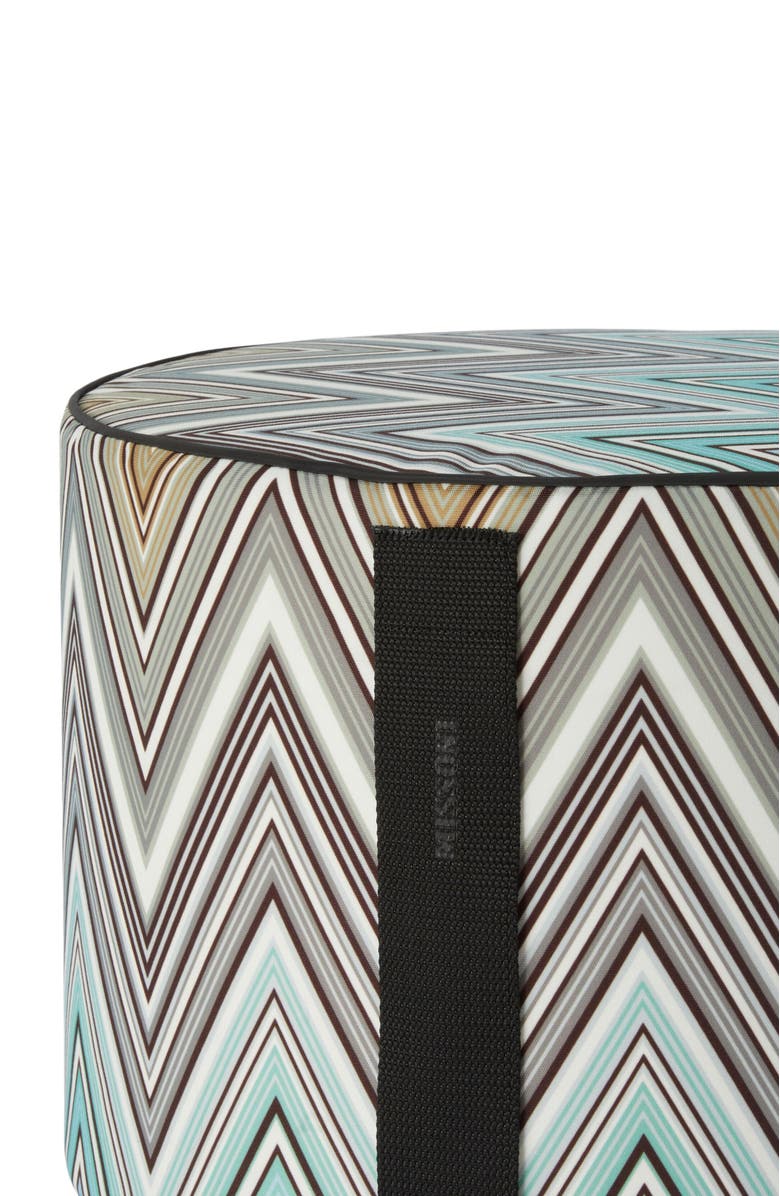Missoni Home Kew Outdoor Cylinder Pouf 40x30, Alternate, color, Multicoloured