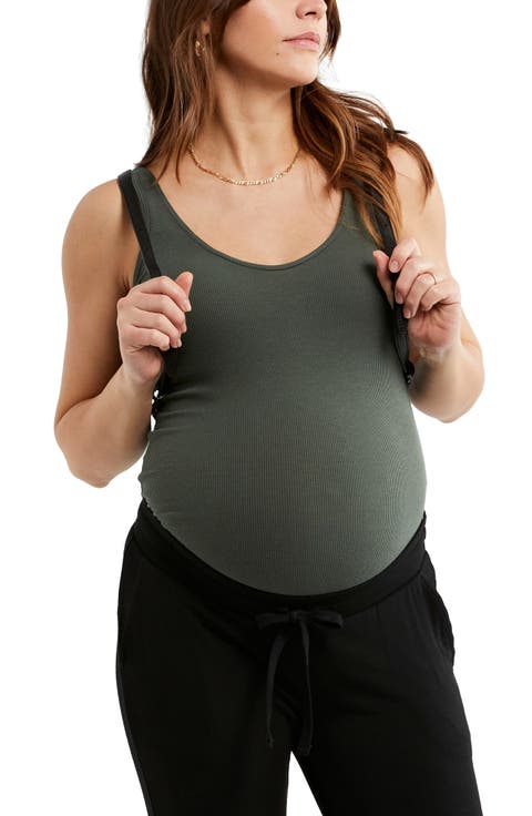 Ribbed Maternity Tank Top