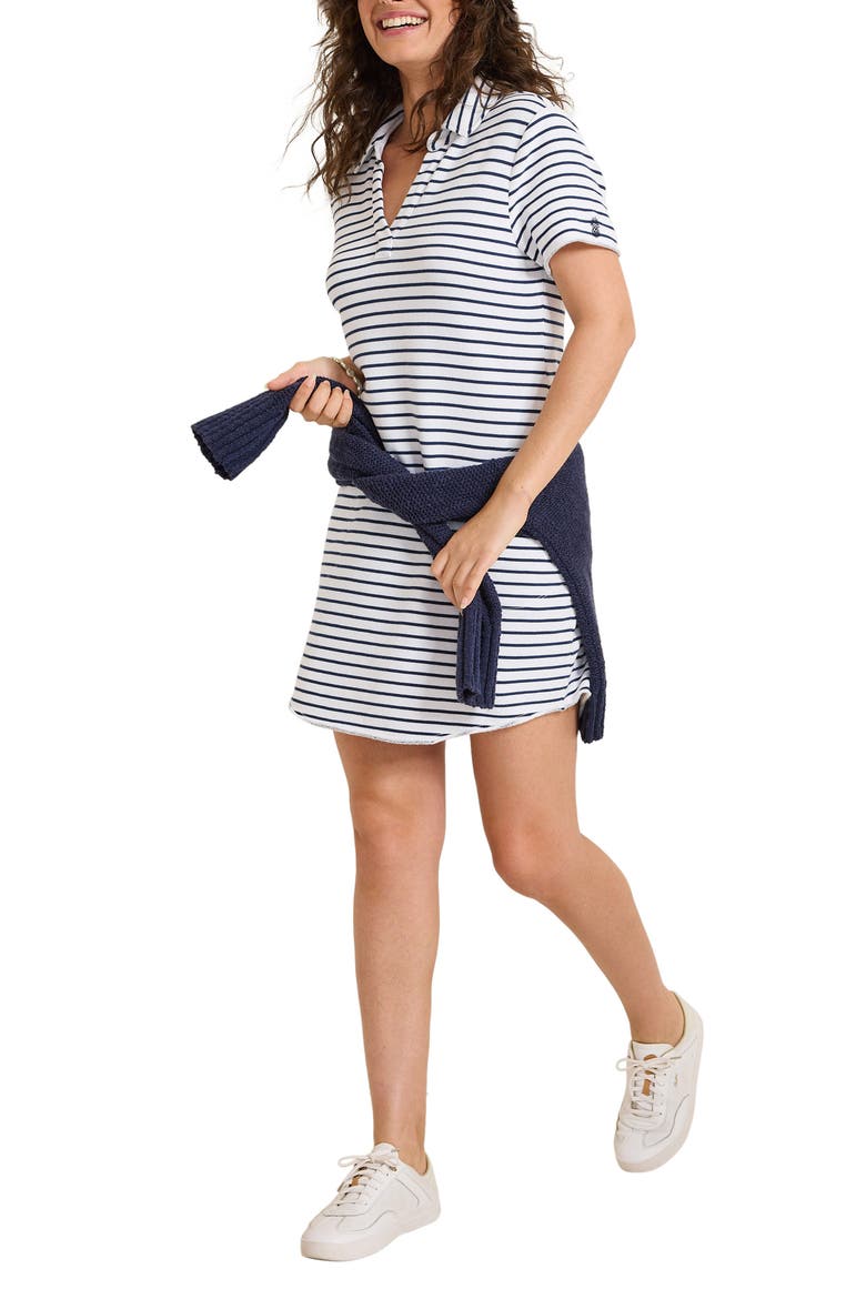 Marina Del Mar Stripe Dress, Alternate, color, COASTLINE
