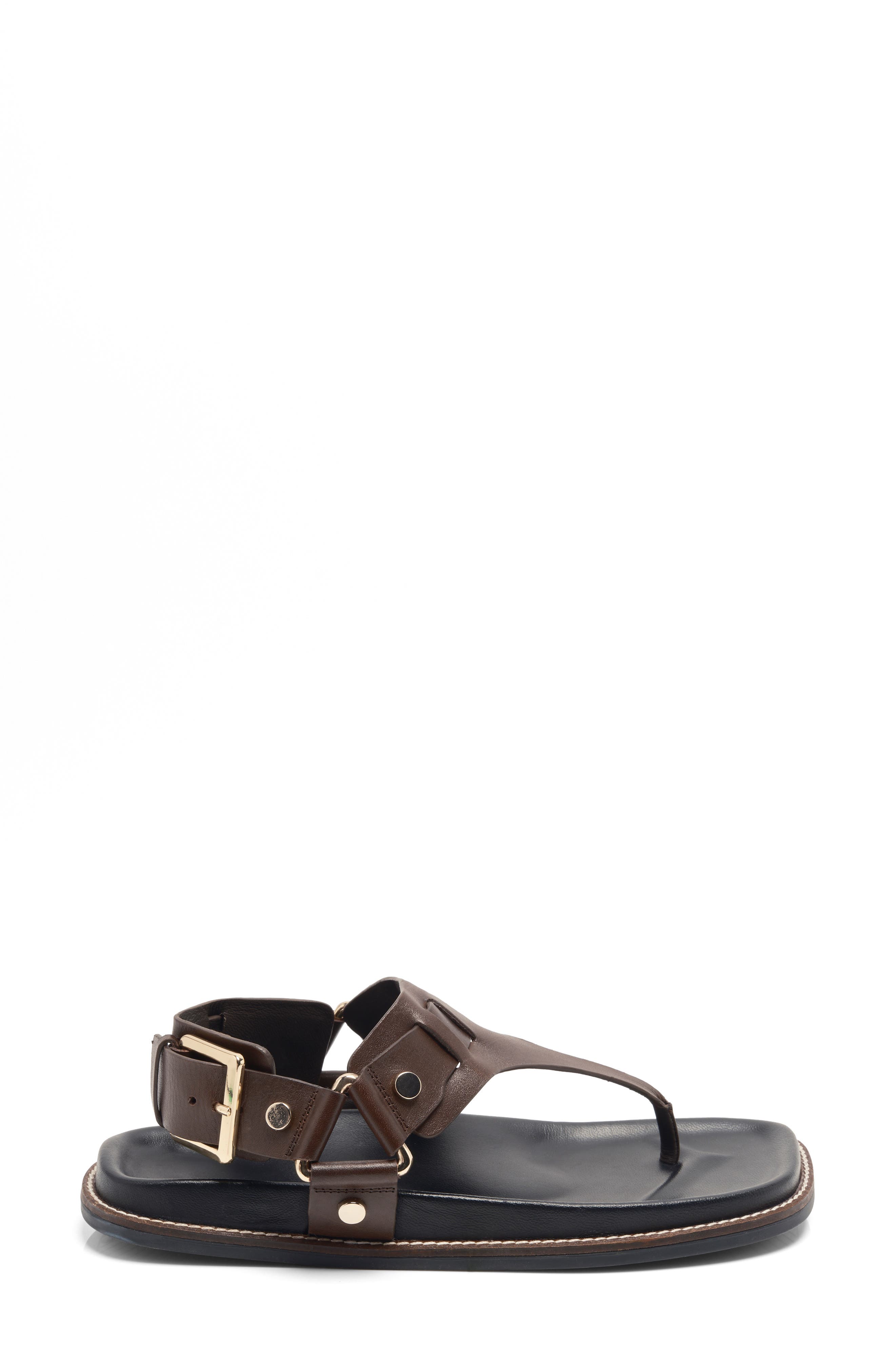 Free People Suri Ankle Strap Sandal, Alternate, color, Bitter Chocolate