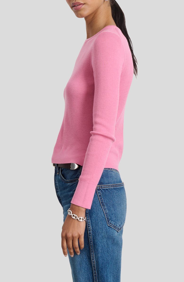 Alex Mill Ava Fine Gauge Merino Wool Sweater, Alternate, color, Pink