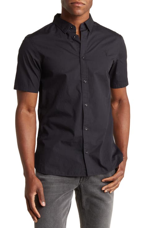 AllSaints Riviera Short Sleeve Button-Up Shirt