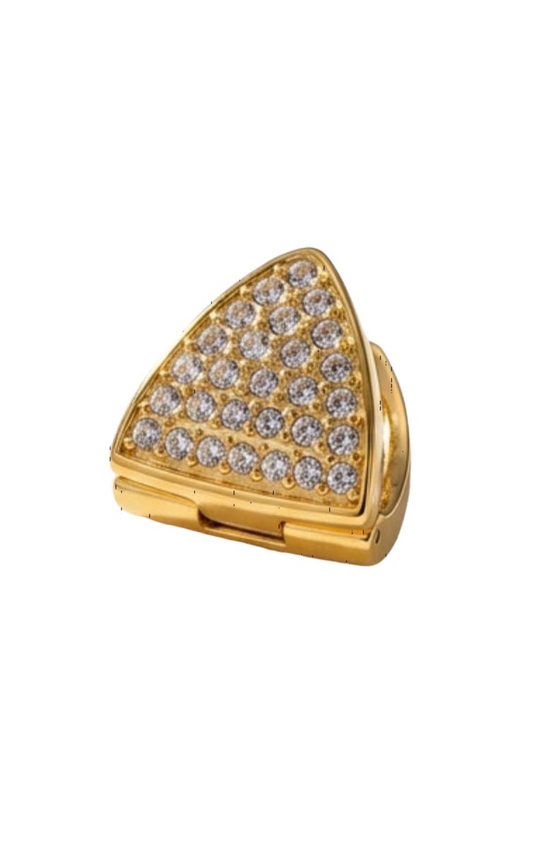 AKALIA Luna Waterproof Dainty Triangle Zircon Pave Stud, Main, color, Gold